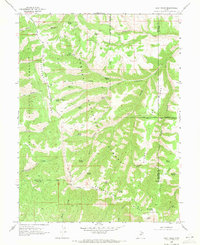 Download a high-resolution, GPS-compatible USGS topo map for Flat Ridge, UT (1971 edition)