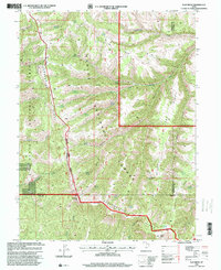 Download a high-resolution, GPS-compatible USGS topo map for Flat Ridge, UT (2000 edition)