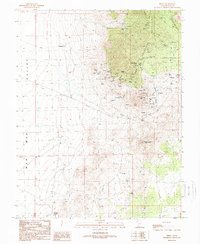 preview thumbnail of historical topo map of Beaver County, UT in 1989