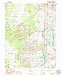 Download a high-resolution, GPS-compatible USGS topo map for Gold Bar Canyon, UT (1986 edition)