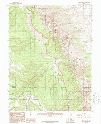 Download a high-resolution, GPS-compatible USGS topo map for Golden Throne, UT (1987 edition)