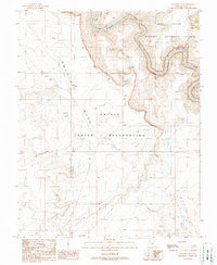 Download a high-resolution, GPS-compatible USGS topo map for Goulding NE, UT (1989 edition)