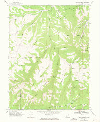 preview thumbnail of historical topo map of Duchesne County, UT in 1969