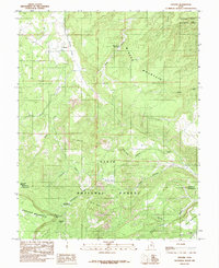 Download a high-resolution, GPS-compatible USGS topo map for Grover, UT (1985 edition)