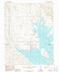 Download a high-resolution, GPS-compatible USGS topo map for Hall Mesa, UT (1987 edition)