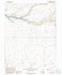 Download a high-resolution, GPS-compatible USGS topo map for Halls Crossing NE, UT (1987 edition)