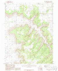 Download a high-resolution, GPS-compatible USGS topo map for Harts Point North, UT (1987 edition)