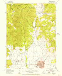 Download a high-resolution, GPS-compatible USGS topo map for Heber, UT (1956 edition)