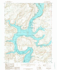 Download a high-resolution, GPS-compatible USGS topo map for Hite South, UT (1987 edition)