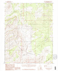 Download a high-resolution, GPS-compatible USGS topo map for Horse Pasture Mesa, UT (1987 edition)