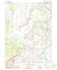 Download a high-resolution, GPS-compatible USGS topo map for Horsethief Canyon, UT (1988 edition)