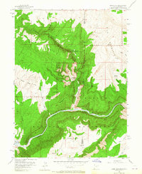 Download a high-resolution, GPS-compatible USGS topo map for Jones Hole, UT (1965 edition)