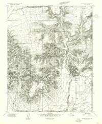 1954 Map of Kanab, UT, 1956 Print