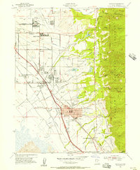 1955 Map of Kaysville, UT, 1956 Print