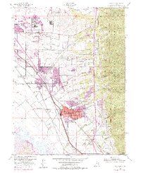 1955 Map of Kaysville, UT, 1985 Print