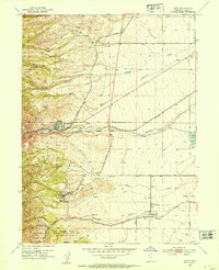1952 Map of West Jordan, UT, 1954 Print