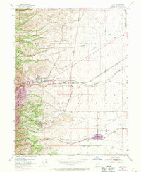 1952 Map of West Jordan, UT, 1970 Print