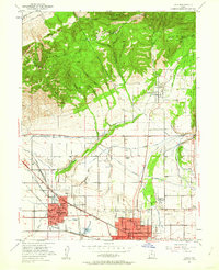 1951 Map of Lehi, UT, 1962 Print