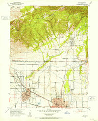 1951 Map of American Fork, UT, 1953 Print