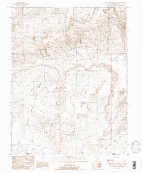 Download a high-resolution, GPS-compatible USGS topo map for Little Wild Horse Mesa, UT (1988 edition)