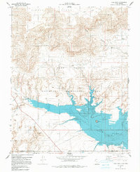 Download a high-resolution, GPS-compatible USGS topo map for Lone Rock, UT (1991 edition)