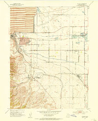 1952 Map of West Valley City, UT, 1954 Print
