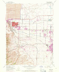 1952 Map of West Valley City, UT, 1971 Print