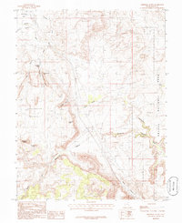 Download a high-resolution, GPS-compatible USGS topo map for Merrimac Butte, UT (1986 edition)
