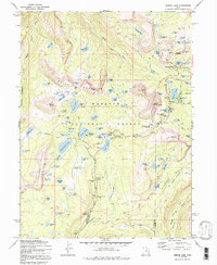 Download a high-resolution, GPS-compatible USGS topo map for Mirror Lake, UT (1991 edition)