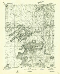 Download a high-resolution, GPS-compatible USGS topo map for Moab 4 SW, UT (1954 edition)
