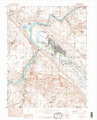 Download a high-resolution, GPS-compatible USGS topo map for Moab, UT (1986 edition)