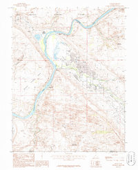 Download a high-resolution, GPS-compatible USGS topo map for Moab, UT (1986 edition)