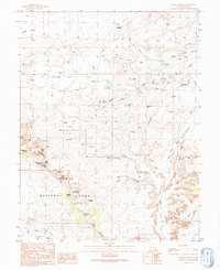 Download a high-resolution, GPS-compatible USGS topo map for Mollie Hogans, UT (1991 edition)