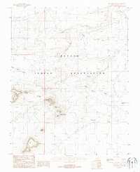 preview thumbnail of historical topo map of San Juan County, UT in 1988