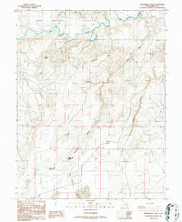 Download a high-resolution, GPS-compatible USGS topo map for Moonshine Wash, UT (1987 edition)