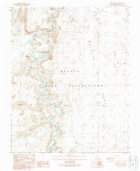 Download a high-resolution, GPS-compatible USGS topo map for Moses Rock, UT (1989 edition)