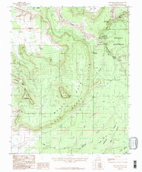 Download a high-resolution, GPS-compatible USGS topo map for Moss Back Butte, UT (1987 edition)