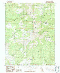 Download a high-resolution, GPS-compatible USGS topo map for Mount Ellen, UT (1987 edition)