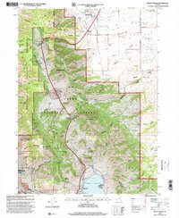 preview thumbnail of historical topo map of Cache County, UT in 1998