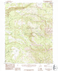 Download a high-resolution, GPS-compatible USGS topo map for Mount Tukuhnikivatz, UT (1987 edition)