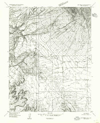 1954 Map of La Sal, UT, 1955 Print