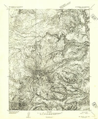 Download a high-resolution, GPS-compatible USGS topo map for Mt Pennell 1 SE, UT (1954 edition)
