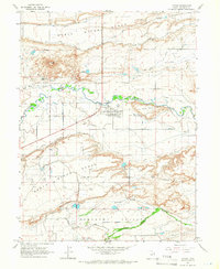 Download a high-resolution, GPS-compatible USGS topo map for Myton, UT (1967 edition)