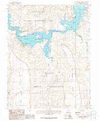 Download a high-resolution, GPS-compatible USGS topo map for No Mans Mesa North, UT (1987 edition)