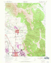 Download a high-resolution, GPS-compatible USGS topo map for North Ogden, UT (1971 edition)