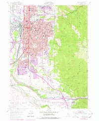1955 Map of Ogden, UT, 1978 Print