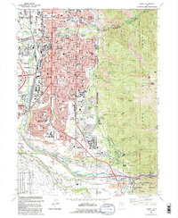 preview thumbnail of historical topo map of Ogden, UT in 1992