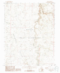 Download a high-resolution, GPS-compatible USGS topo map for Oljeto NE, UT (1988 edition)
