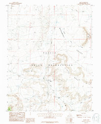 Download a high-resolution, GPS-compatible USGS topo map for Oljeto, UT (1987 edition)
