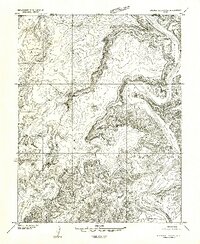 Download a high-resolution, GPS-compatible USGS topo map for Orange Cliffs 1 NE, UT (1954 edition)